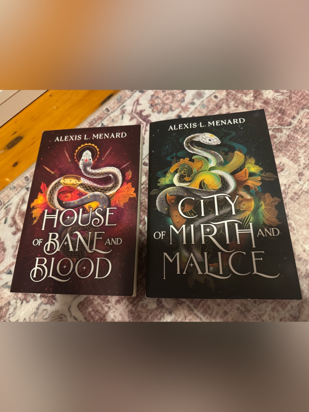 Fantasy paperback Book Set - house of Bane and Blood & City of Mirth and Malice